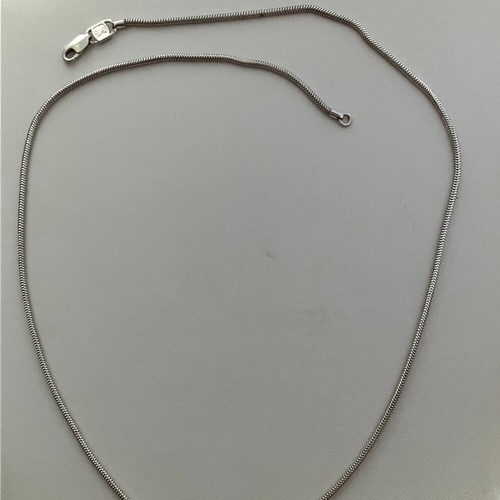 Fine pure 999 silver snake chain USA 20”